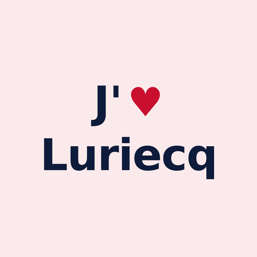 Magnet personnalisé Luriecq — design J'aime Luriecq