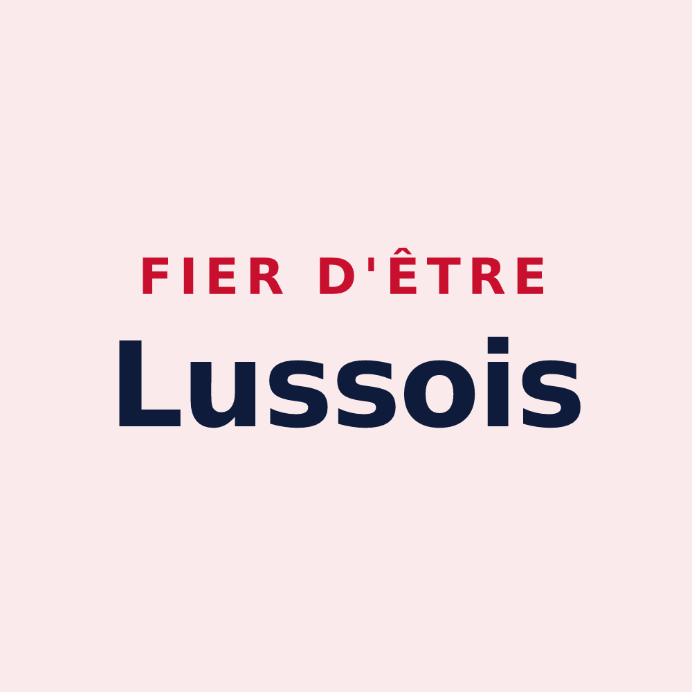 Magnet « Fier d'être Lussois » — design pour Lus-la-Croix-Haute
