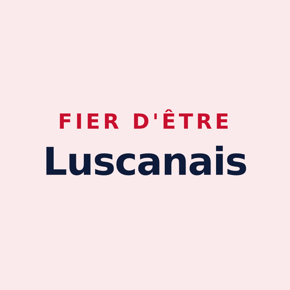 Magnet « Fier d'être Luscanais » — design pour Luscan