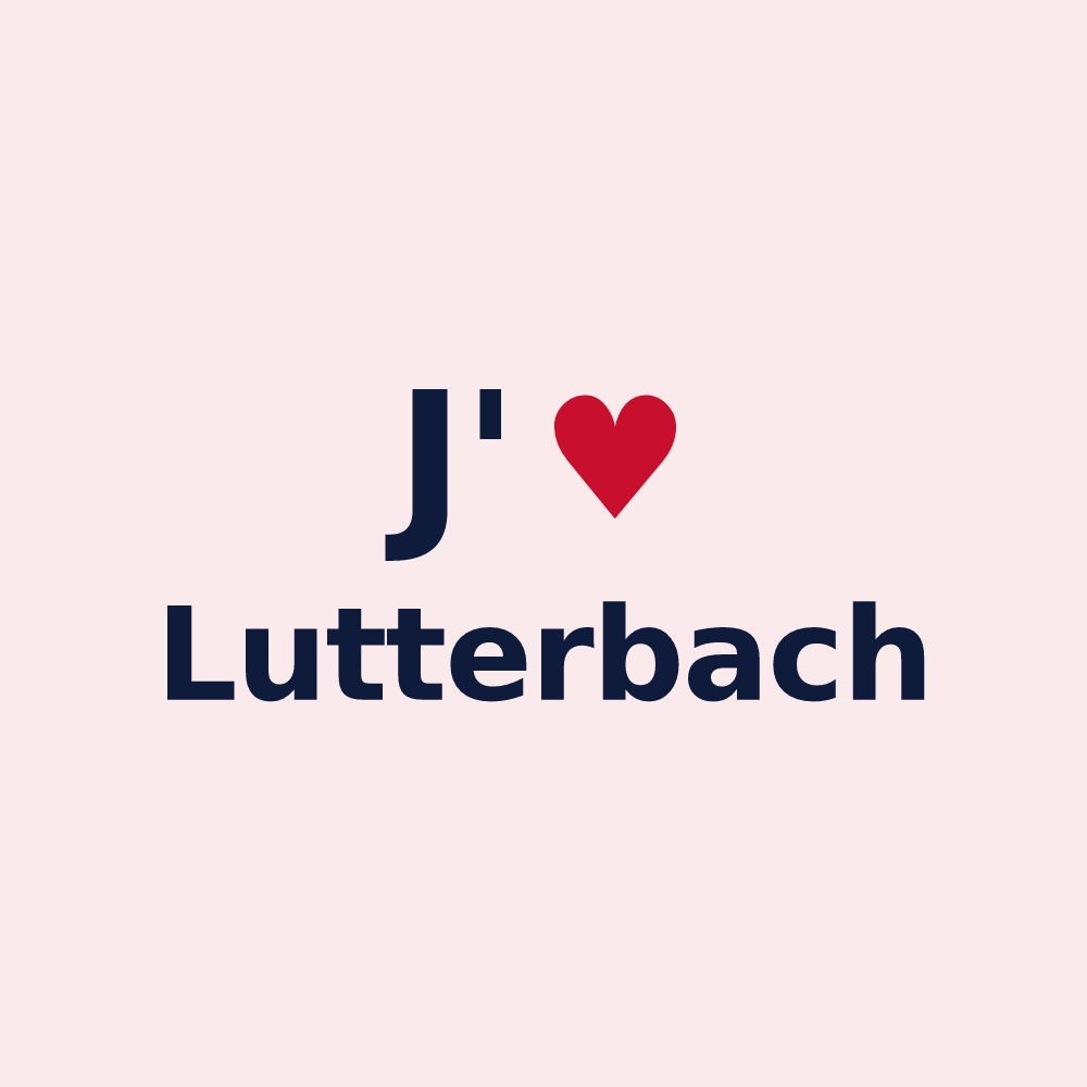 Magnet personnalisé Lutterbach — design J'aime Lutterbach