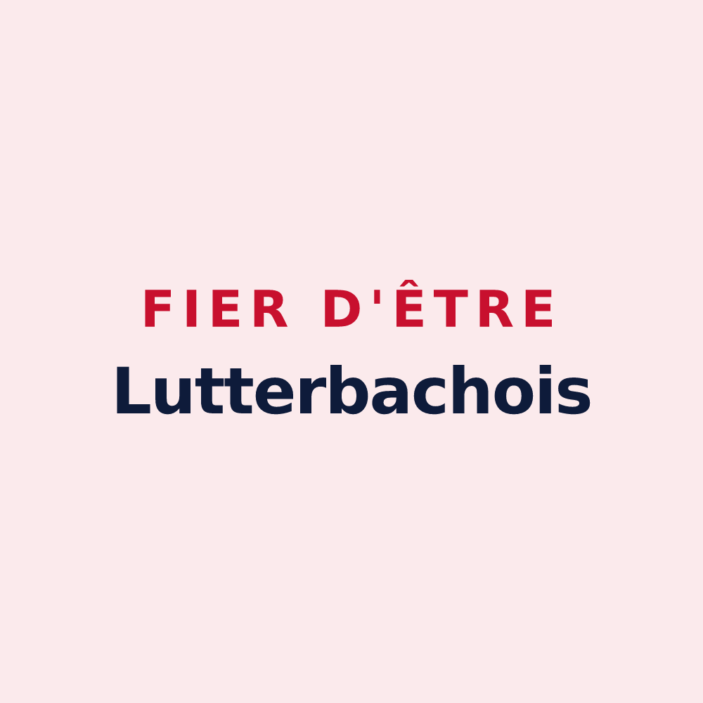 Magnet « Fier d'être Lutterbachois » — design pour Lutterbach