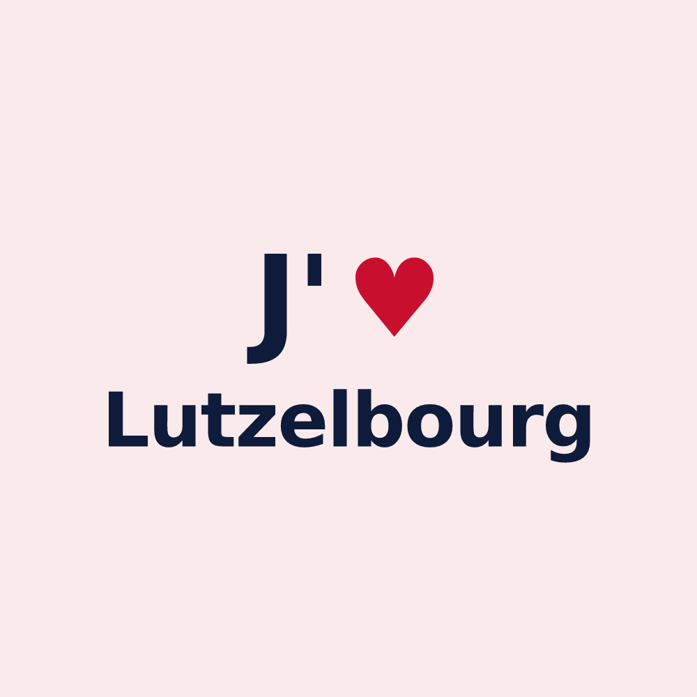 Magnet personnalisé Lutzelbourg — design J'aime Lutzelbourg