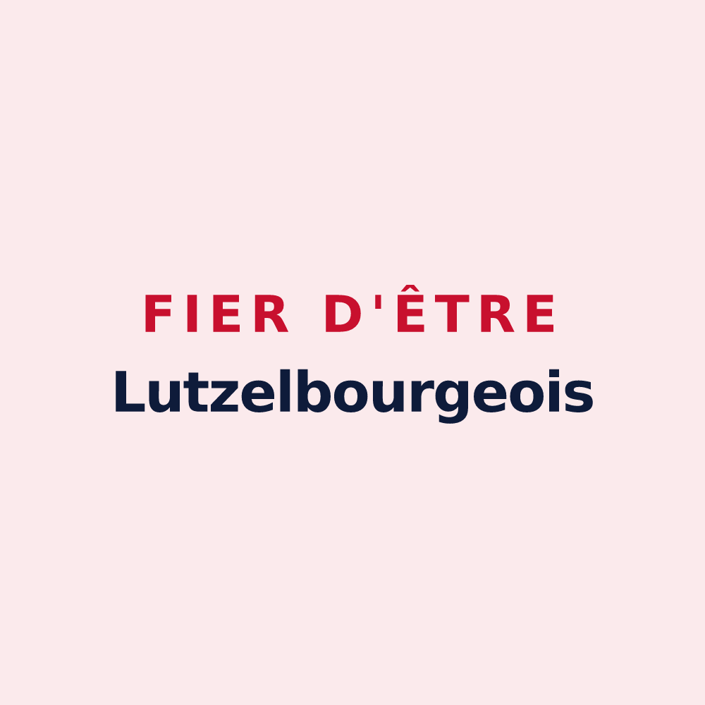 Magnet « Fier d'être Lutzelbourgeois » — design pour Lutzelbourg
