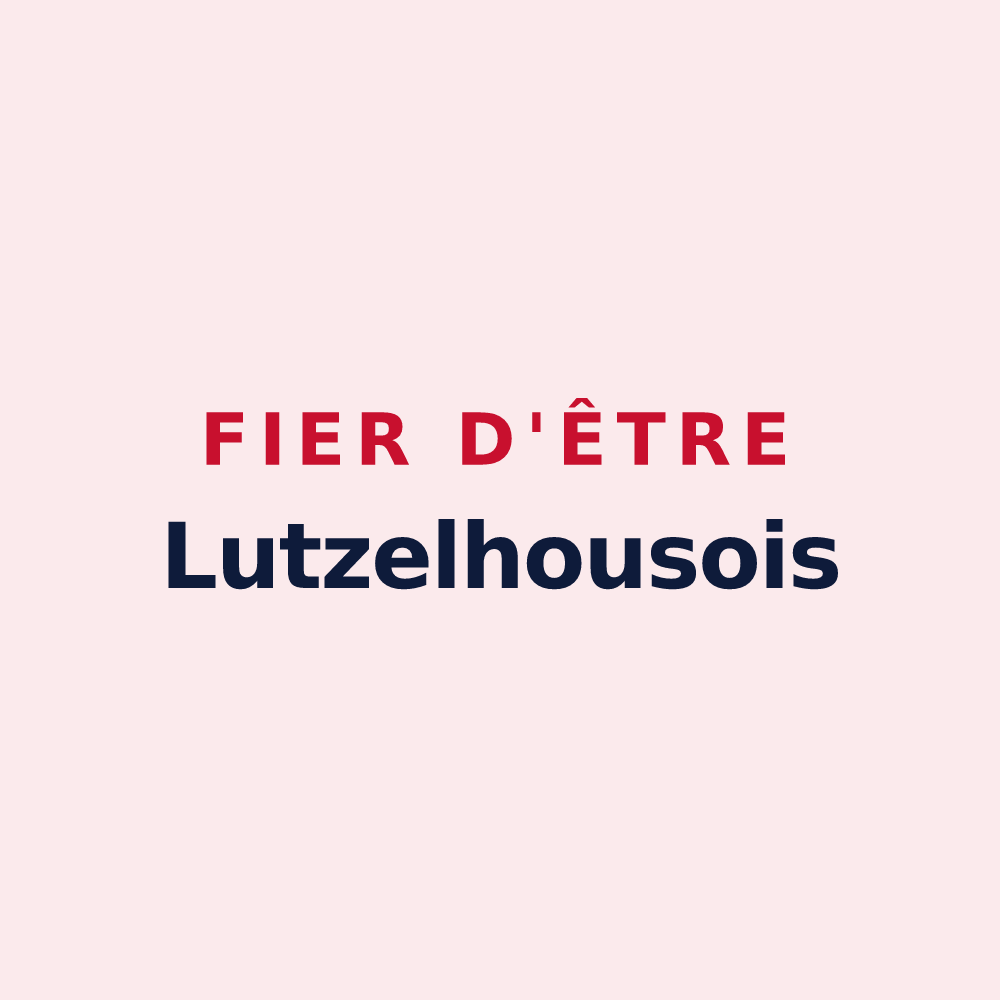 Magnet « Fier d'être Lutzelhousois » — design pour Lutzelhouse