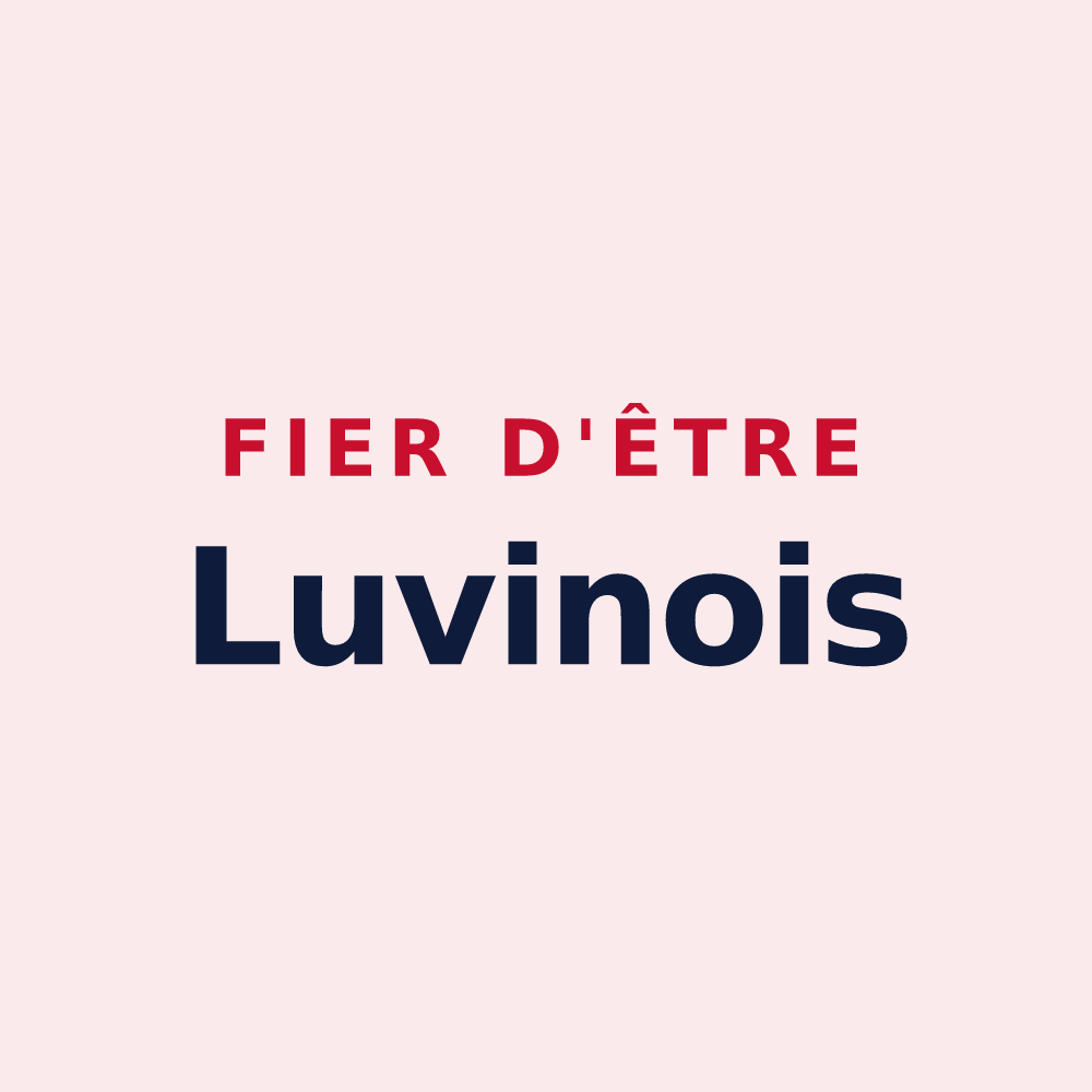 Magnet « Fier d'être Luvinois » — design pour Luvigny