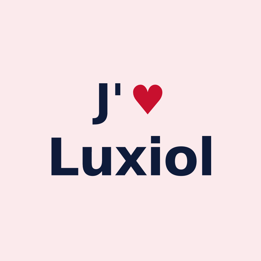 Magnet personnalisé Luxiol — design J'aime Luxiol