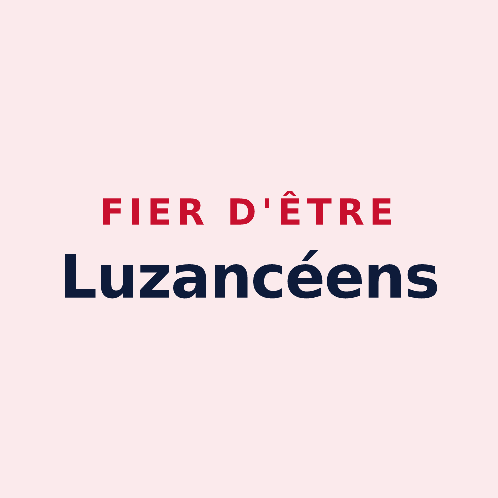 Magnet « Fier d'être Luzancéens » — design pour Luzancy