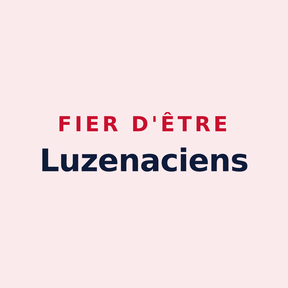 Magnet « Fier d'être Luzenaciens » — design pour Luzenac
