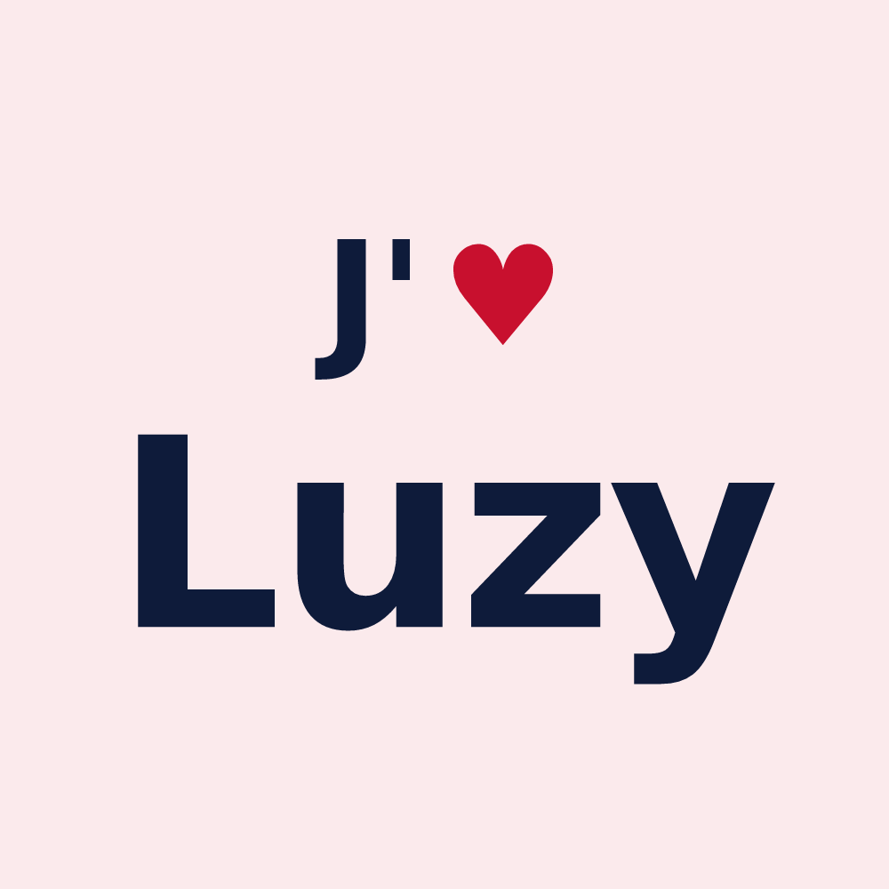 Magnet personnalisé Luzy — design J'aime Luzy