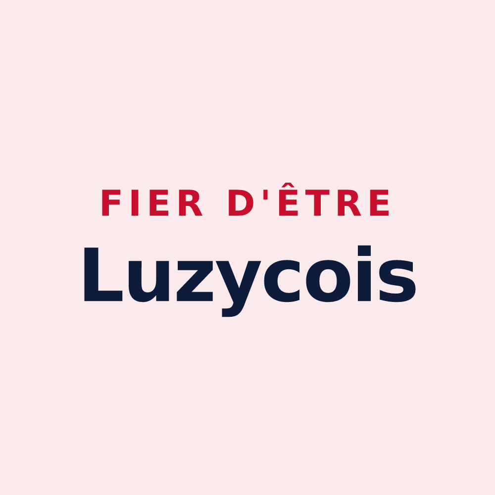 Magnet « Fier d'être Luzycois » — design pour Luzy