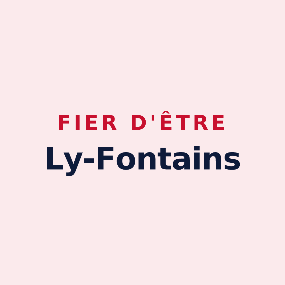 Magnet « Fier d'être Ly-Fontains » — design pour Ly-Fontaine