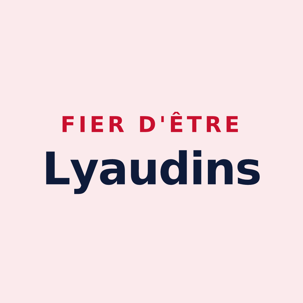 Magnet « Fier d'être Lyaudins » — design pour Lyaud
