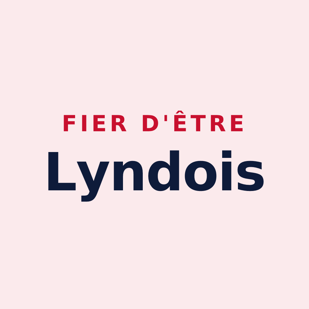 Magnet « Fier d'être Lyndois » — design pour Lynde