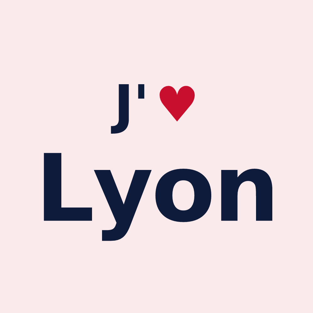 Magnet personnalisé Lyon — design J'aime Lyon