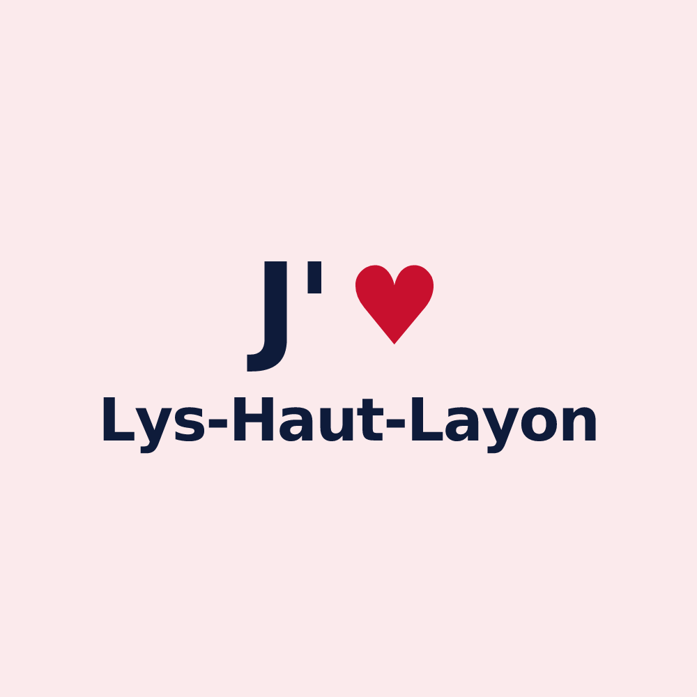 Magnet personnalisé Lys-Haut-Layon — design J'aime Lys-Haut-Layon
