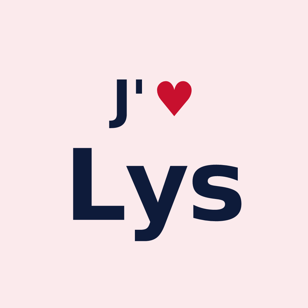 Magnet personnalisé Lys — design J'aime Lys