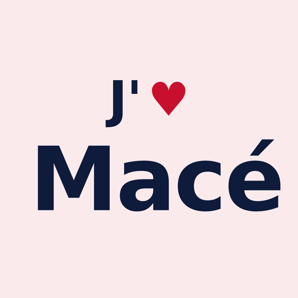 Magnet personnalisé Macé — design J'aime Macé
