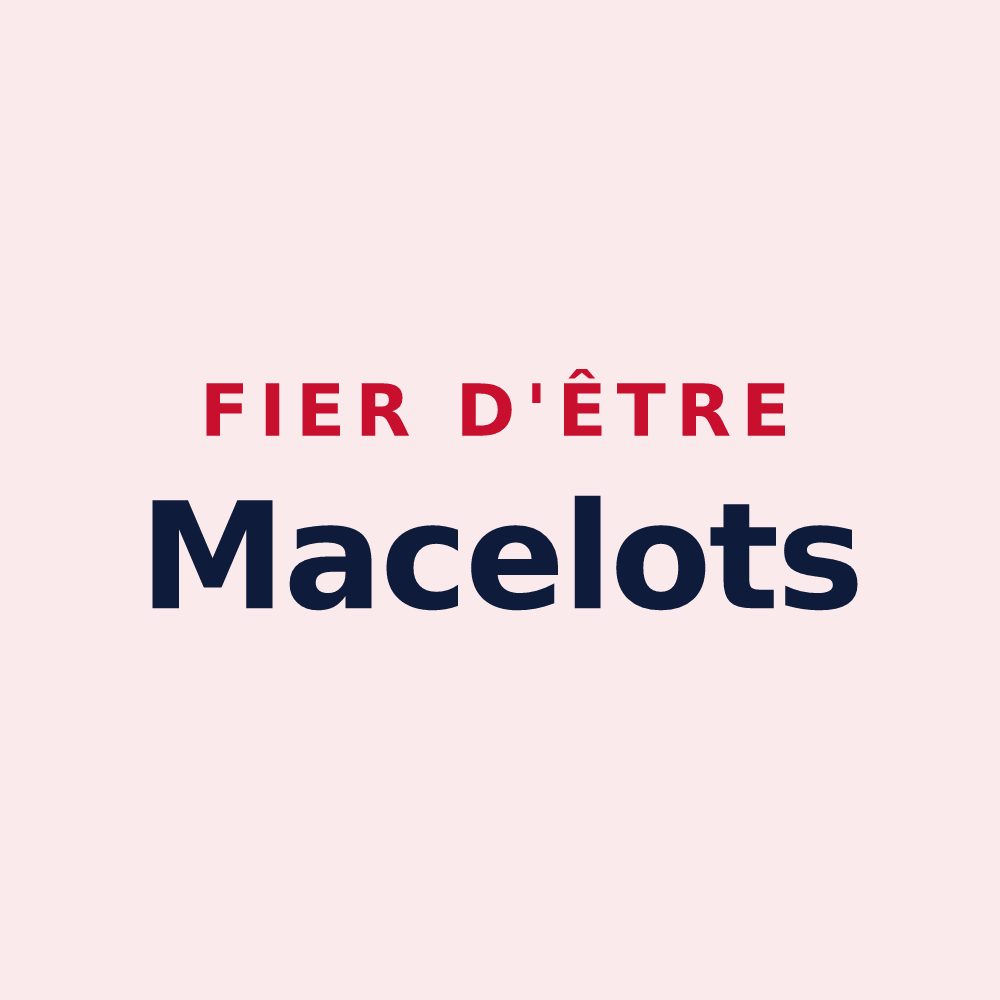 Magnet « Fier d'être Macelots » — design pour Macey