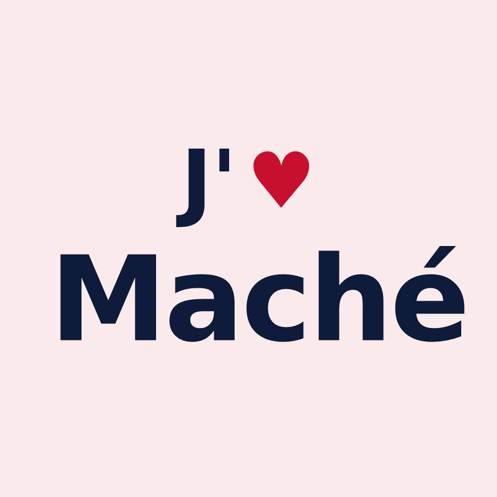 Magnet personnalisé Maché — design J'aime Maché