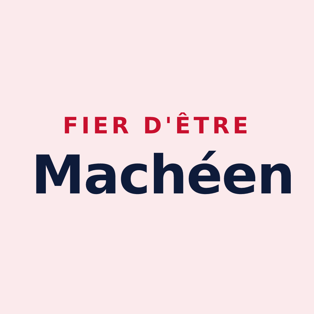 Magnet « Fier d'être Machéen » — design pour Maché