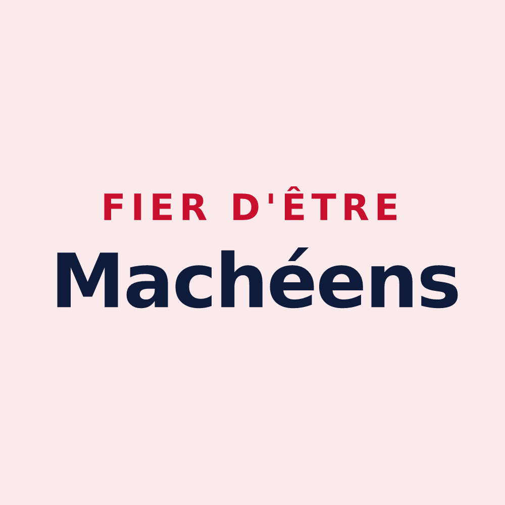 Magnet « Fier d'être Machéens » — design pour Machy