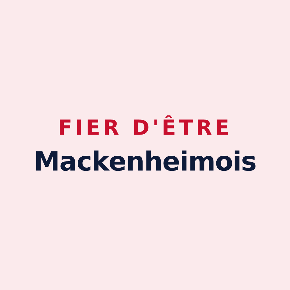 Magnet « Fier d'être Mackenheimois » — design pour Mackenheim