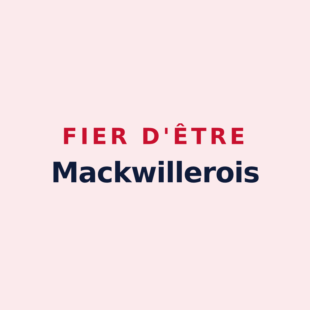 Magnet « Fier d'être Mackwillerois » — design pour Mackwiller