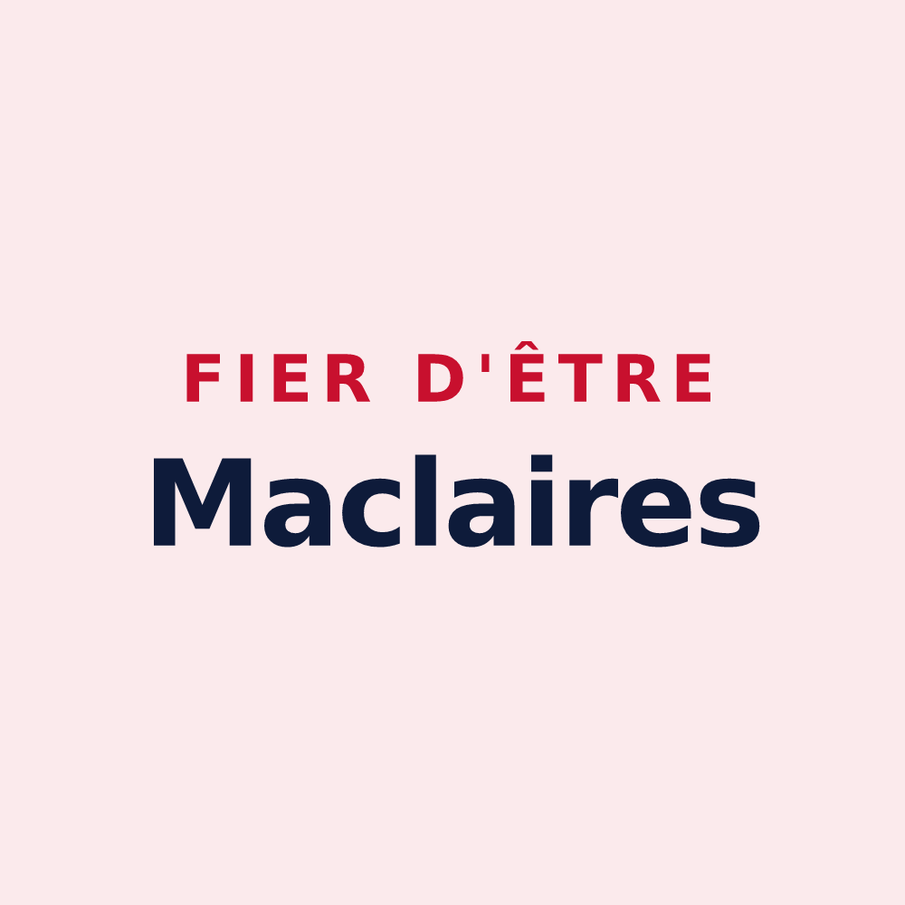 Magnet « Fier d'être Maclaires » — design pour Maclas
