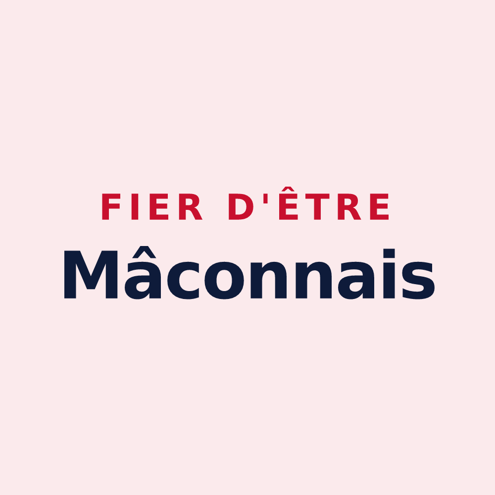 Magnet « Fier d'être Mâconnais » — design pour Mâcon
