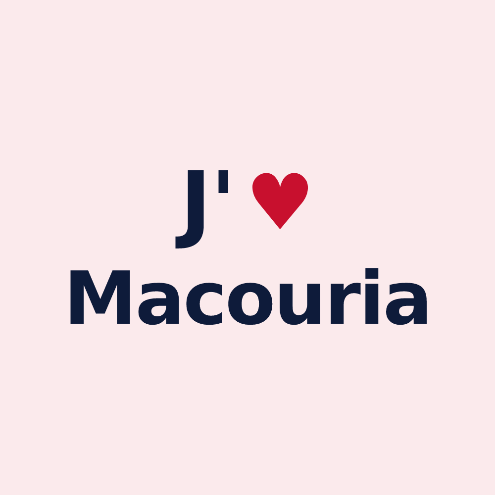 Magnet personnalisé Macouria — design J'aime Macouria