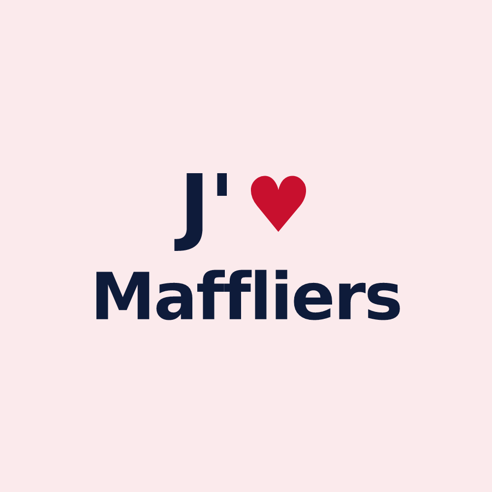 Magnet personnalisé Maffliers — design J'aime Maffliers