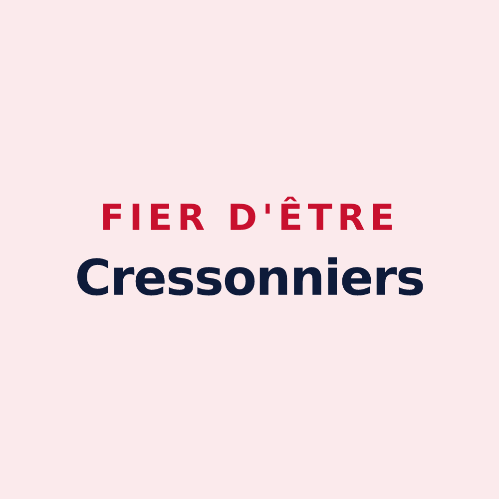 Magnet « Fier d'être Cressonniers » — design pour Maffrécourt