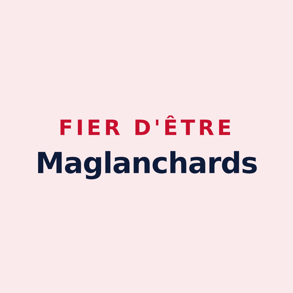 Magnet « Fier d'être Maglanchards » — design pour Magland