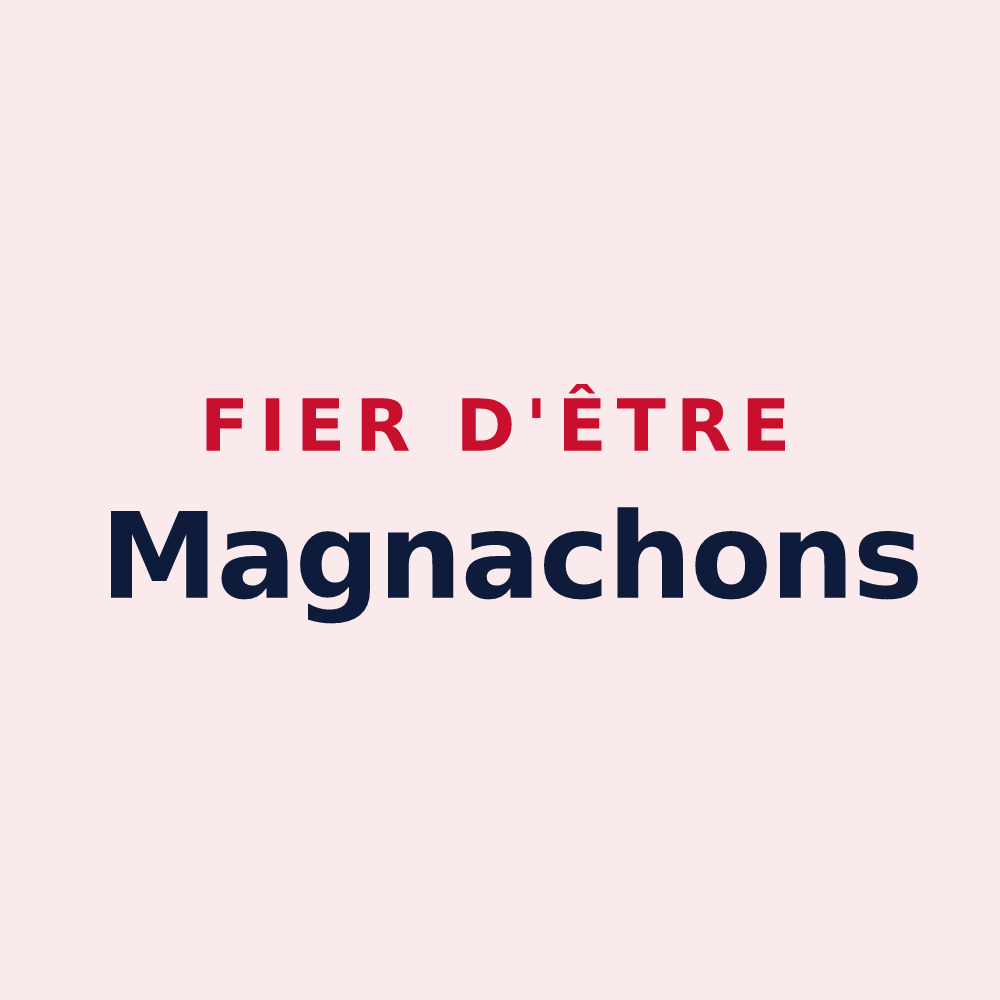 Magnet « Fier d'être Magnachons » — design pour Magnac-Laval
