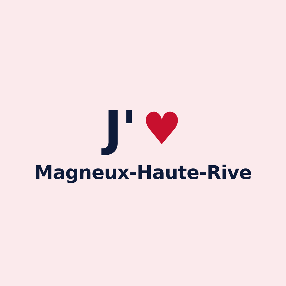 Magnet personnalisé Magneux-Haute-Rive — design J'aime Magneux-Haute-Rive