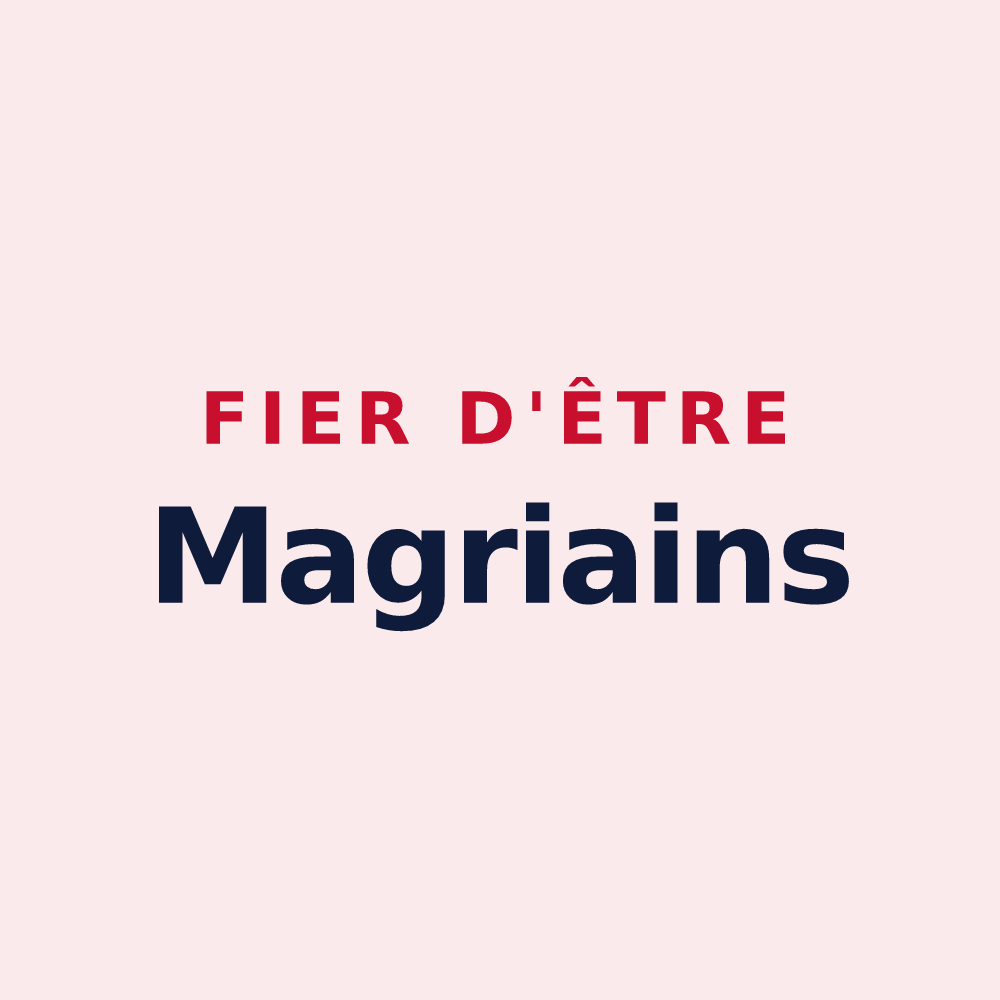 Magnet « Fier d'être Magriains » — design pour Magrie