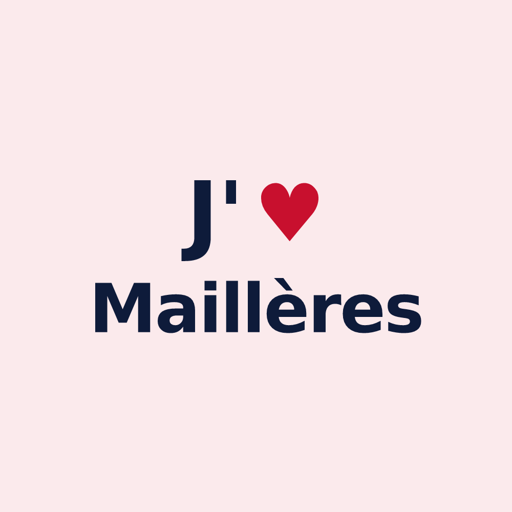 Magnet personnalisé Maillères — design J'aime Maillères
