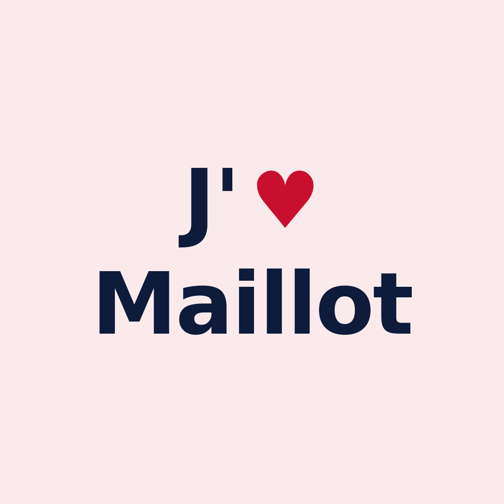 Magnet personnalisé Maillot — design J'aime Maillot