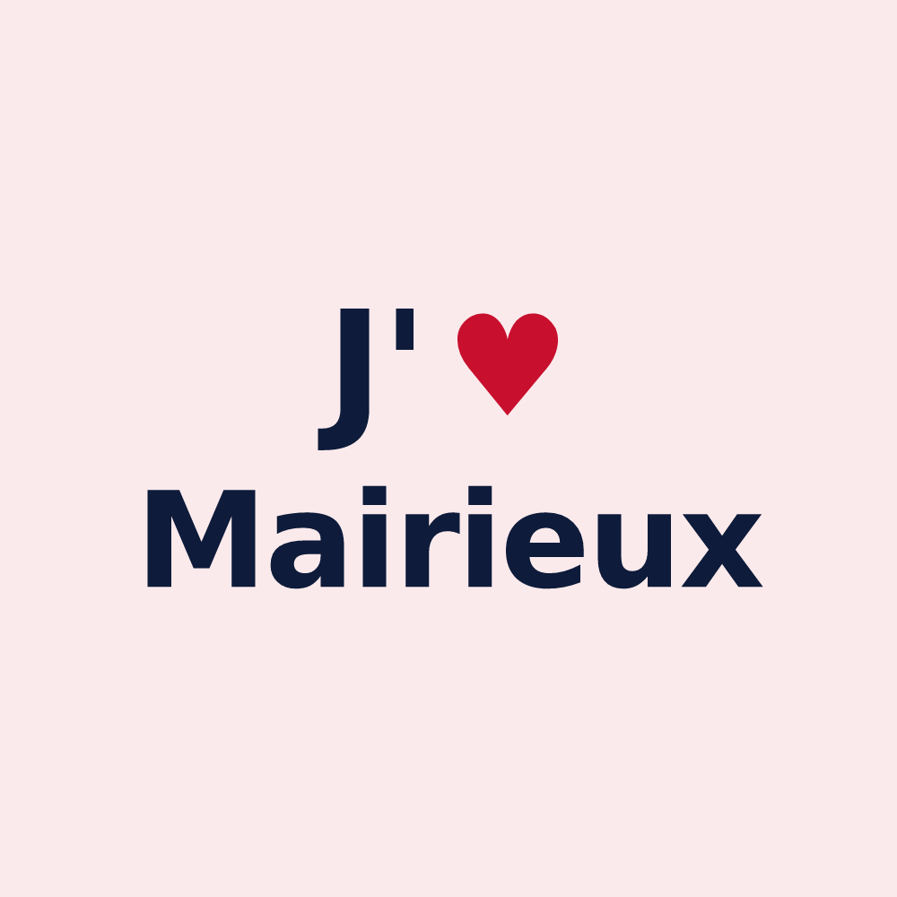 Magnet personnalisé Mairieux — design J'aime Mairieux
