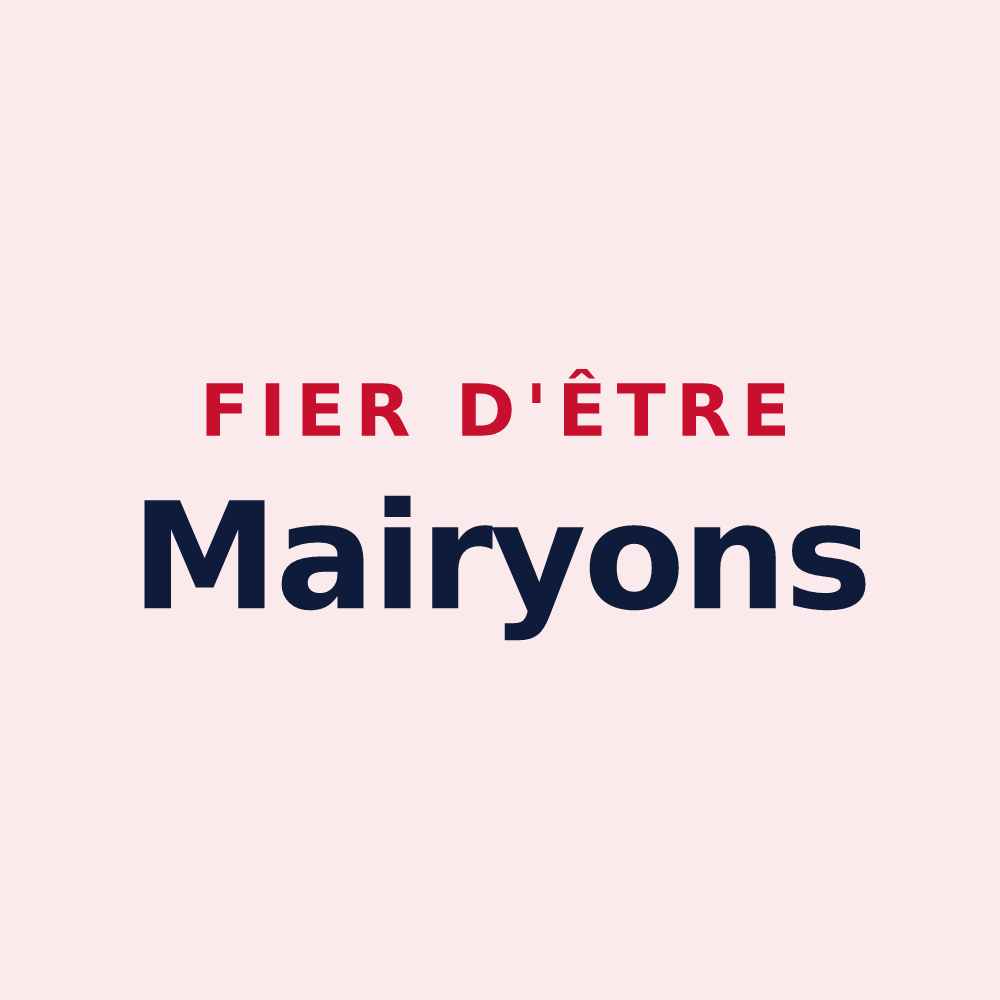 Magnet « Fier d'être Mairyons » — design pour Mairy-sur-Marne