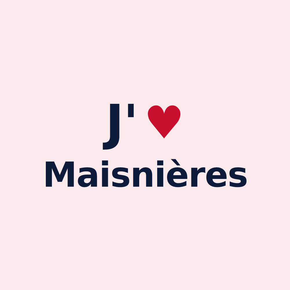 Magnet personnalisé Maisnières — design J'aime Maisnières