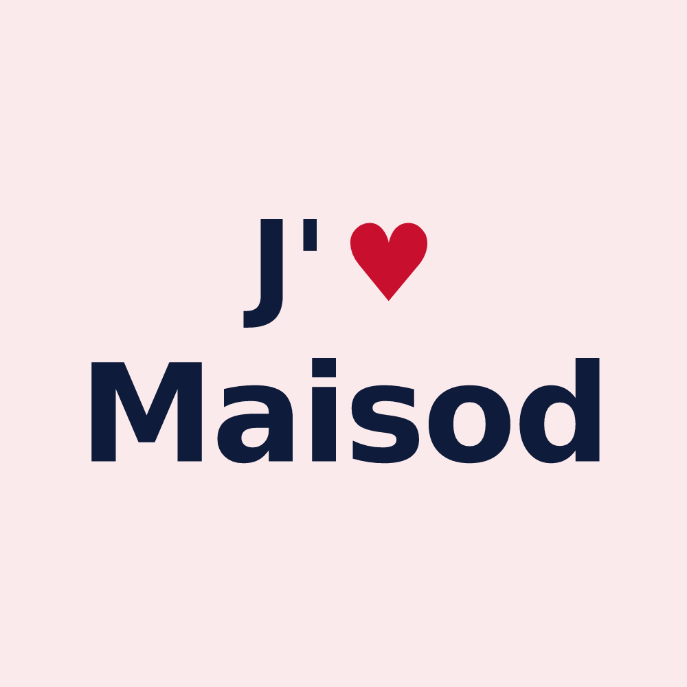 Magnet personnalisé Maisod — design J'aime Maisod