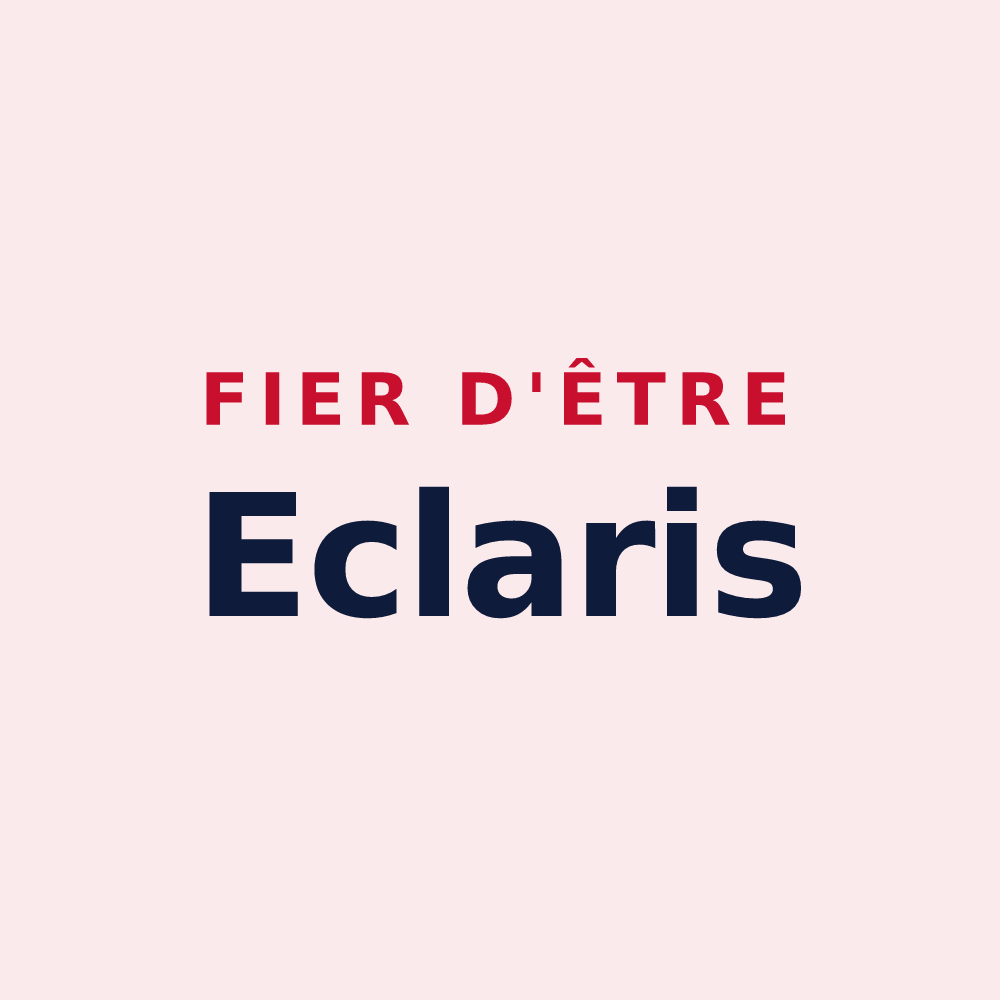 Magnet « Fier d'être Eclaris » — design pour Maison-des-Champs