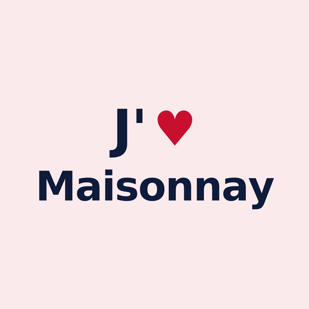 Magnet personnalisé Maisonnay — design J'aime Maisonnay