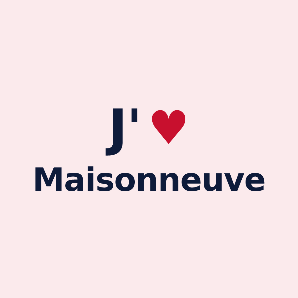 Magnet personnalisé Maisonneuve — design J'aime Maisonneuve