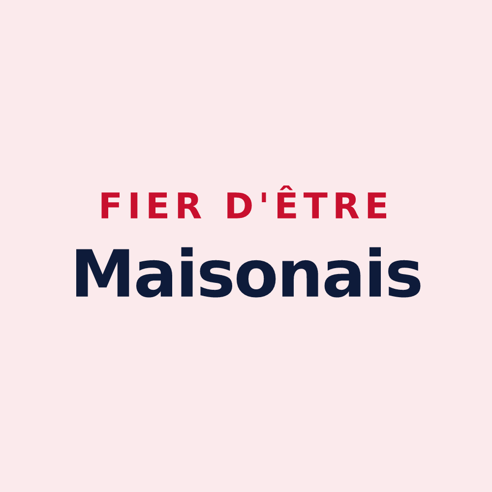 Magnet « Fier d'être Maisonais » — design pour Maisons