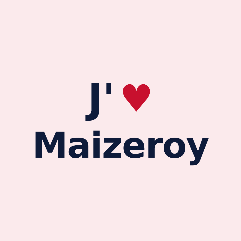 Magnet personnalisé Maizeroy — design J'aime Maizeroy