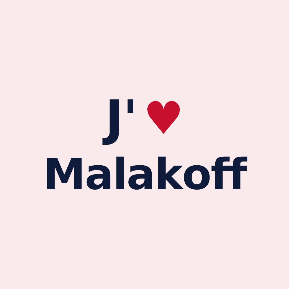 Magnet personnalisé Malakoff — design J'aime Malakoff