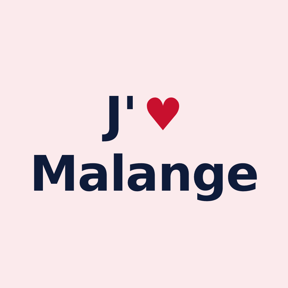 Magnet personnalisé Malange — design J'aime Malange