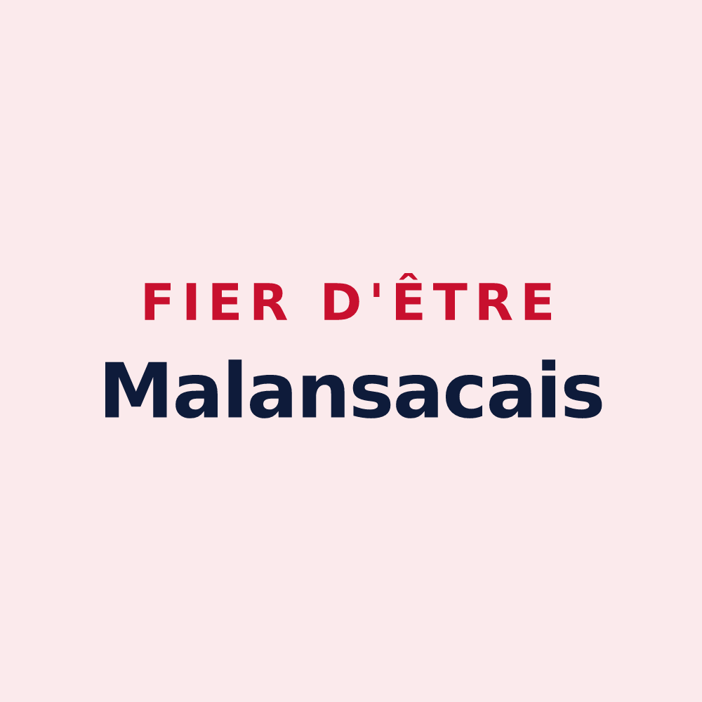 Magnet « Fier d'être Malansacais » — design pour Malansac